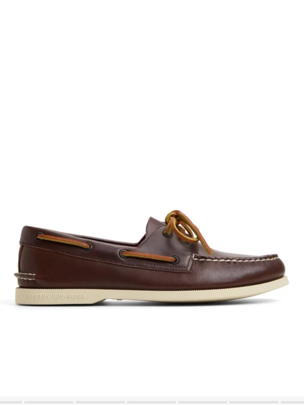 SPERRY NWT Authentic Original™ 2-Eye Boat Shoe SIZE 10.5 brown primary leather